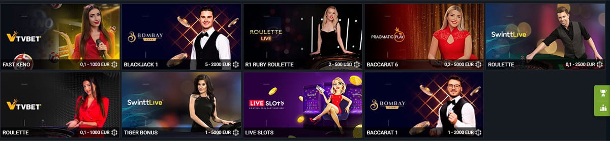 Ang 1xbet Roulette, Blackjack at iba pang Table Games