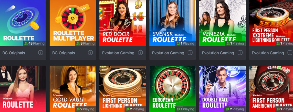 BC Game Roulette, Blackjack at iba pang Table Games