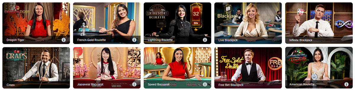 Ang BK8 Roulette, Blackjack at iba pang Table Games