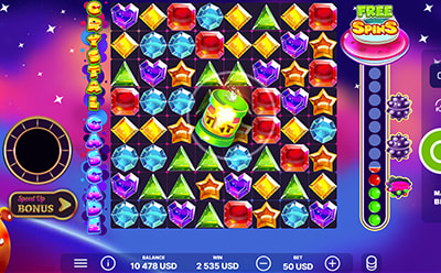 Crystal Cascade Slot Bonus na Round